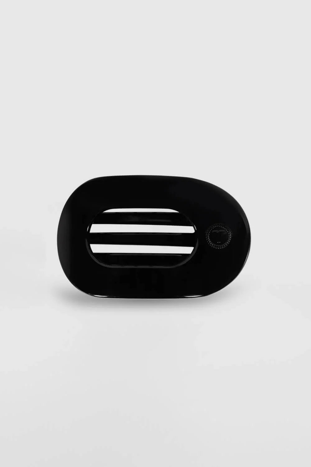 Teleties Small Flat Round Hair Clip in Black | TT-FCS01-002 - Image 4