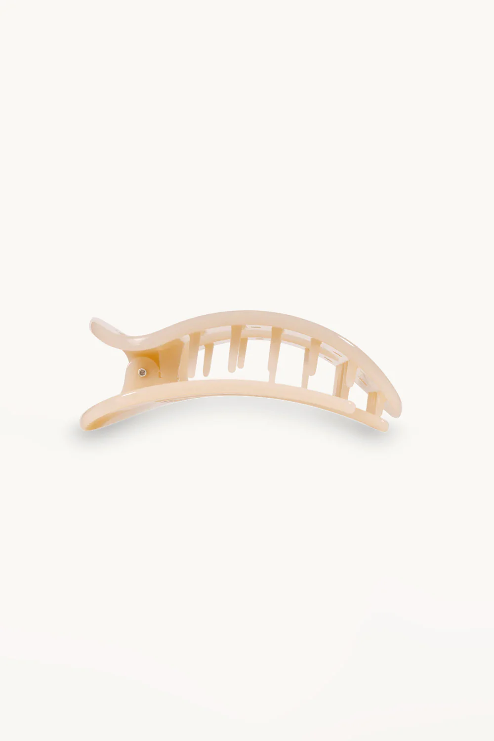 Teleties Small Flat Round Hair Clip in Beige | TT-FCS01-003 - Image 3