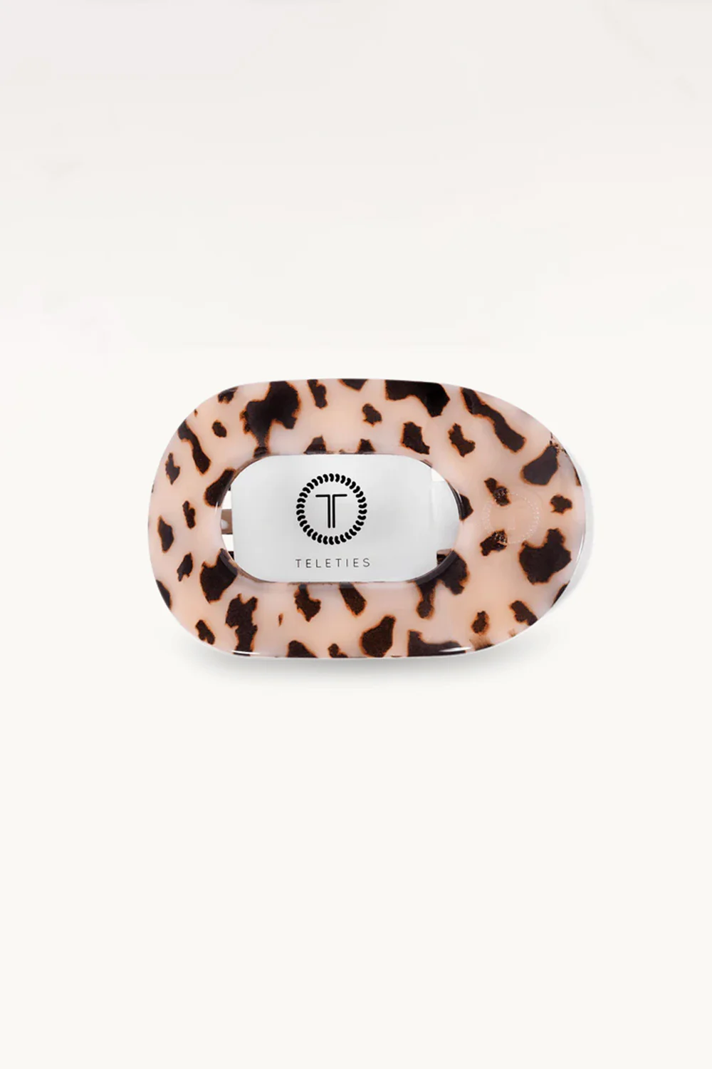 Teleties Small Flat Round Hair Clip in Blonde Tortoise | TT-FCS01-023 - Image 2