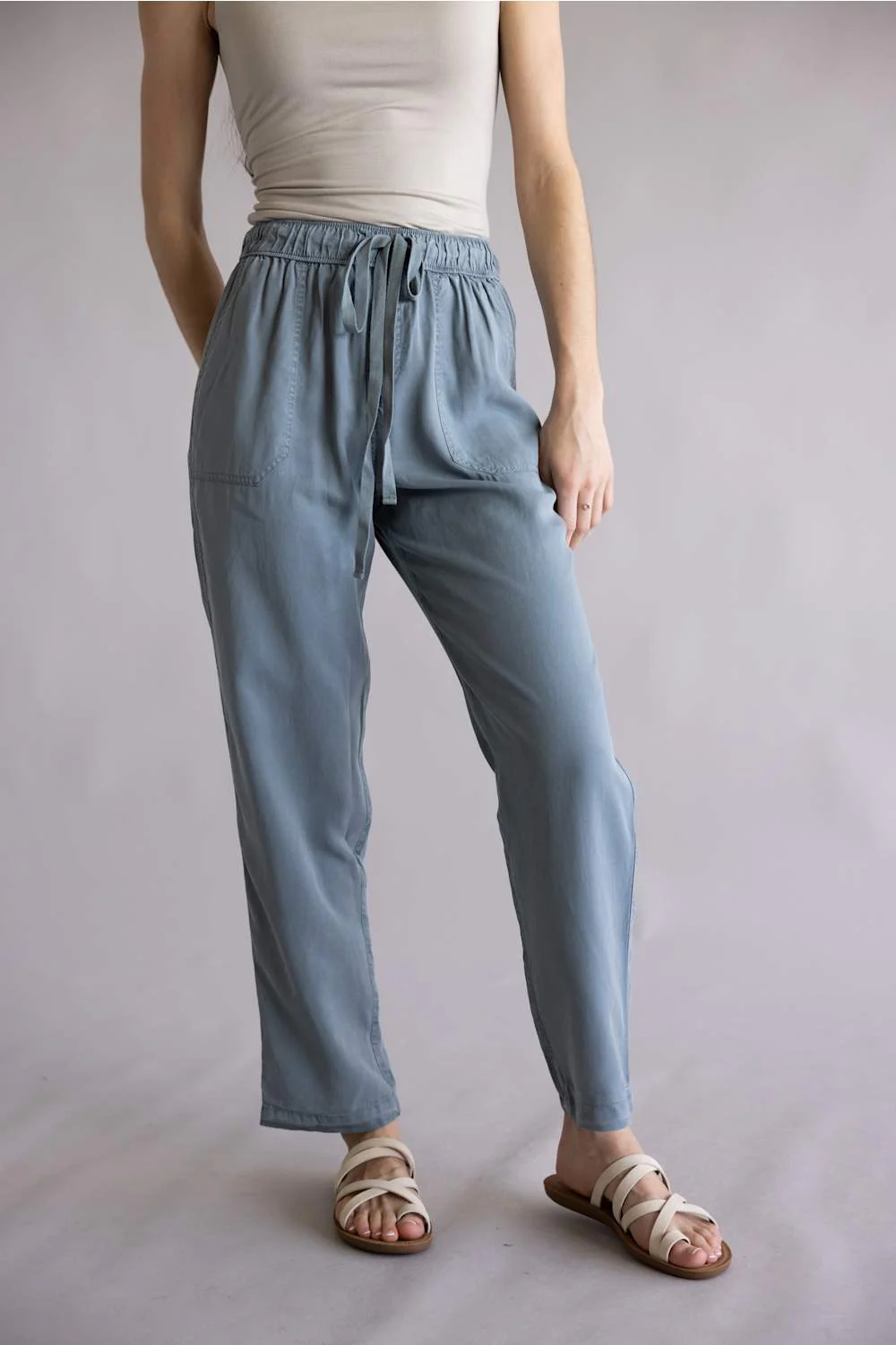 Tencel Drawstring Pants for Women - Image 2