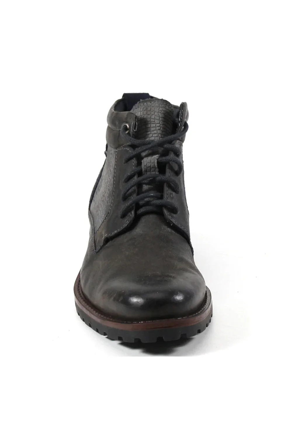 Testosterone Flip Under Lace Up Boots for Men in Gray | T90125-GREY - Image 3