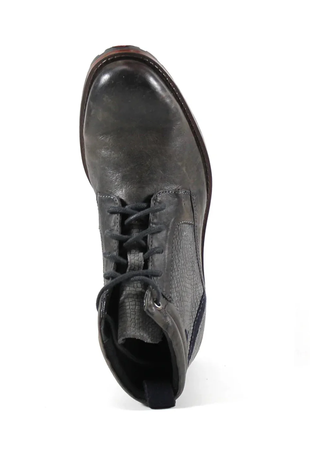 Testosterone Flip Under Lace Up Boots for Men in Gray | T90125-GREY - Image 4