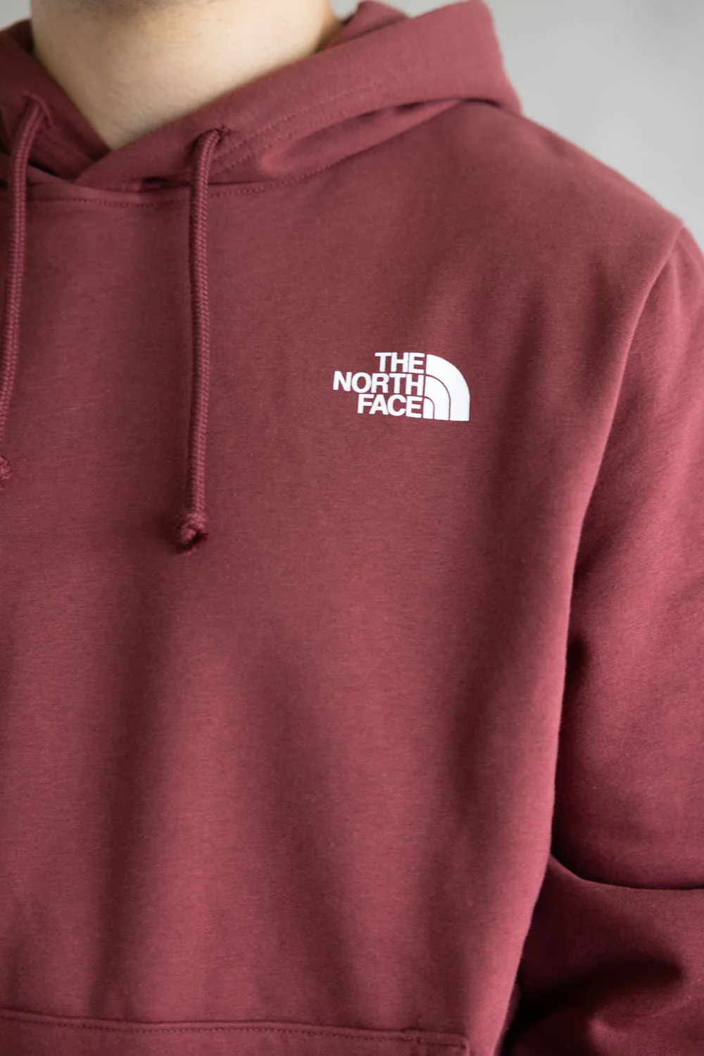The North Face Camo Box Logo Hoodie for Men in Sumac Red | NF0A8FN1-0VO - Image 4