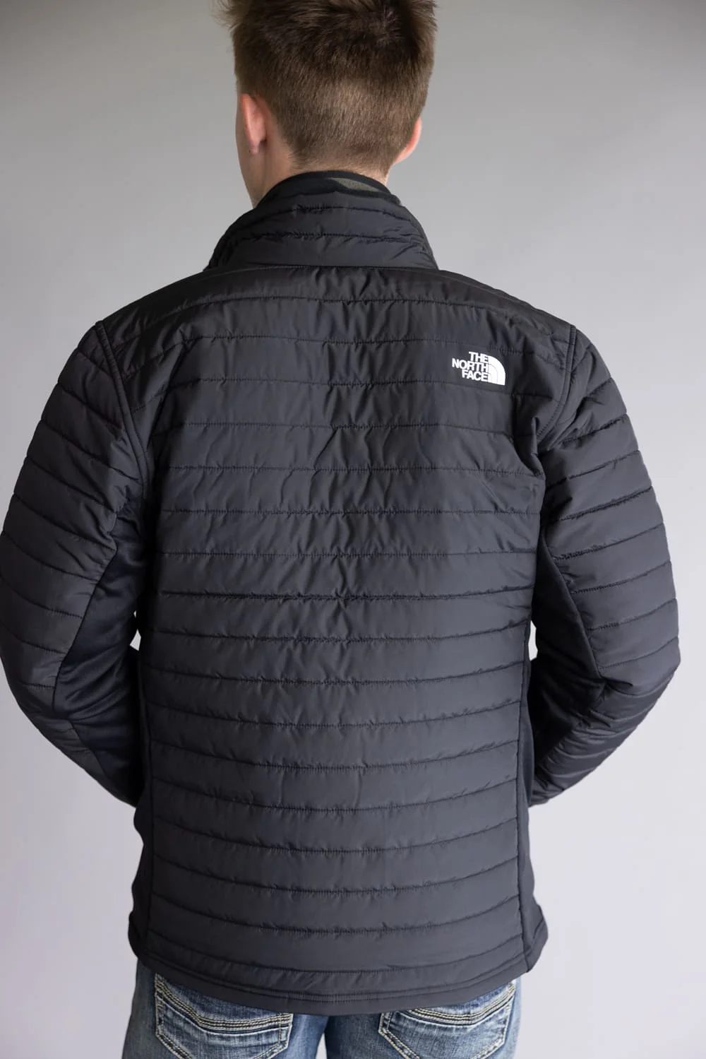 The North Face Canyonlands Hybrid Full Zip Jacket for Men in Black | NF0A7UJK-4H0 BLACK - Image 2