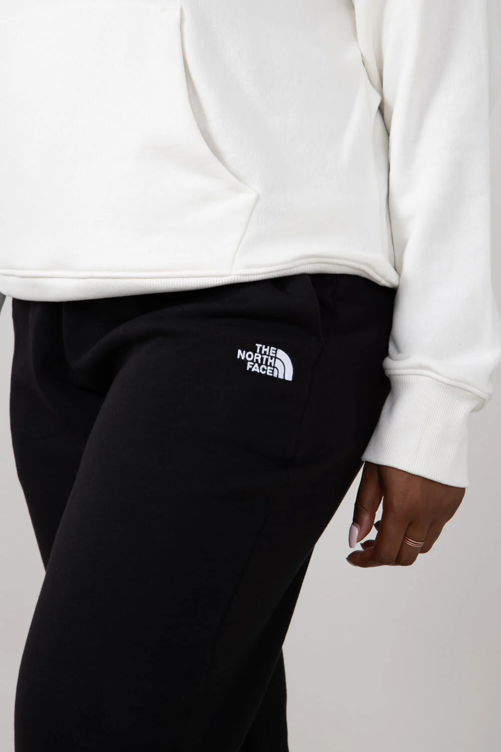 The North Face Core Joggers for Women in Black | NF0A890H-KY4 - Image 2