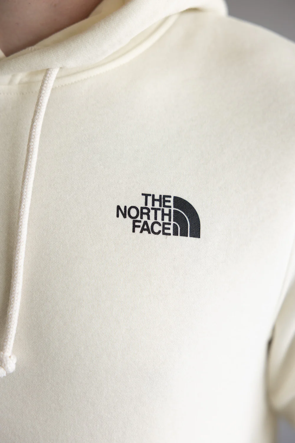 The North Face Evolution Half Dome Hoodie for Men in White Dune | NF0A8FNF-QLI - Image 3