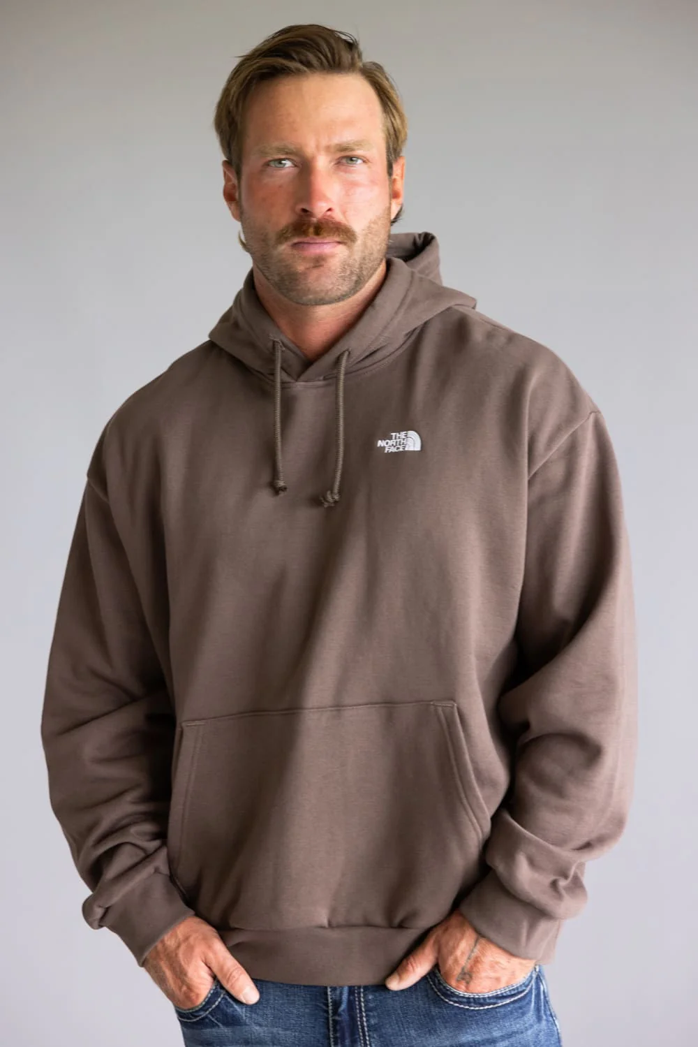 The North Face Evolution Oversized Hoodie for Men in Brown | NF0A8FKQ-101 - Image 4