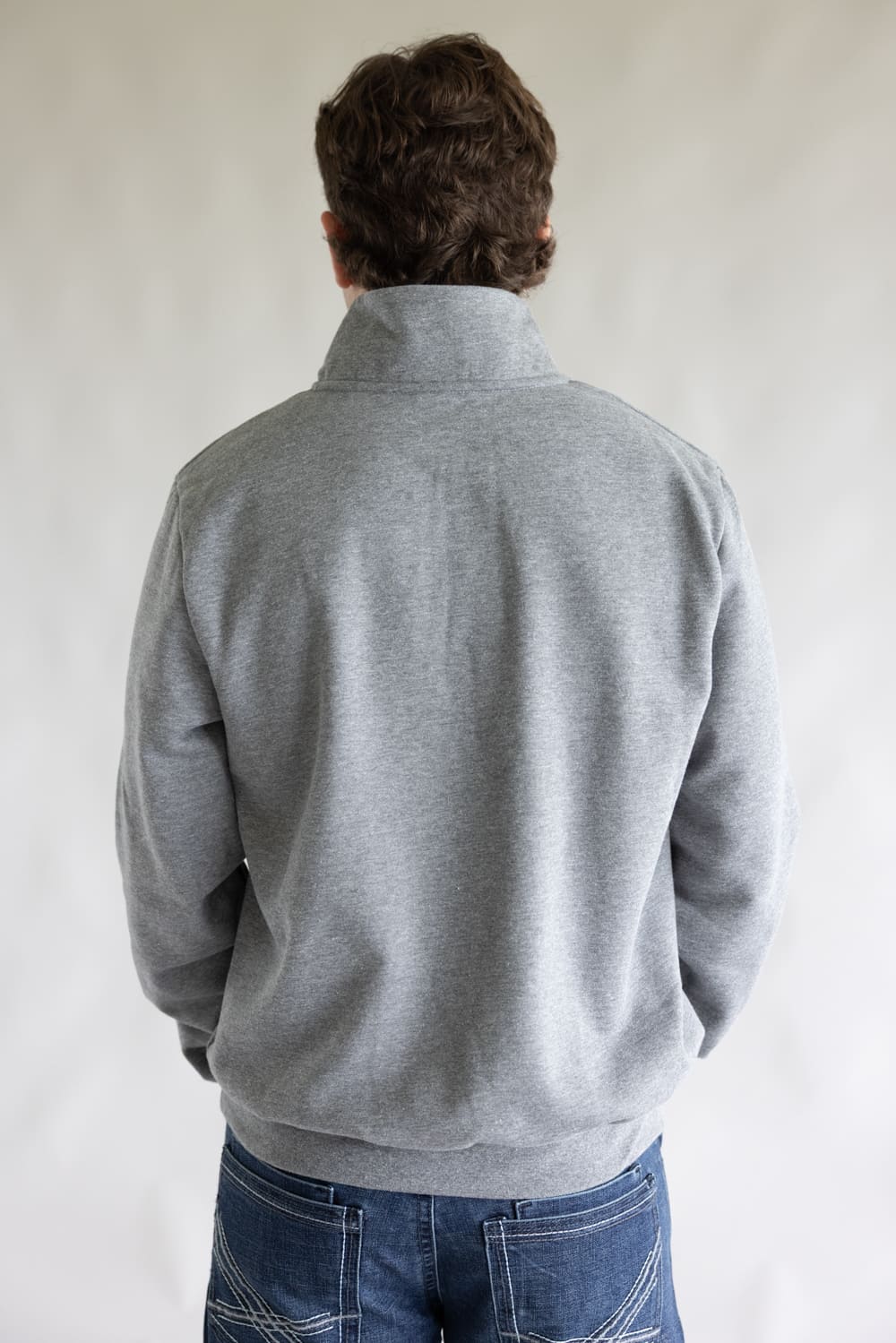 The North Face Evolution Simple Dome ¼ Zip Neck for Men in Grey | NF0A8ET4-CQI - Image 2