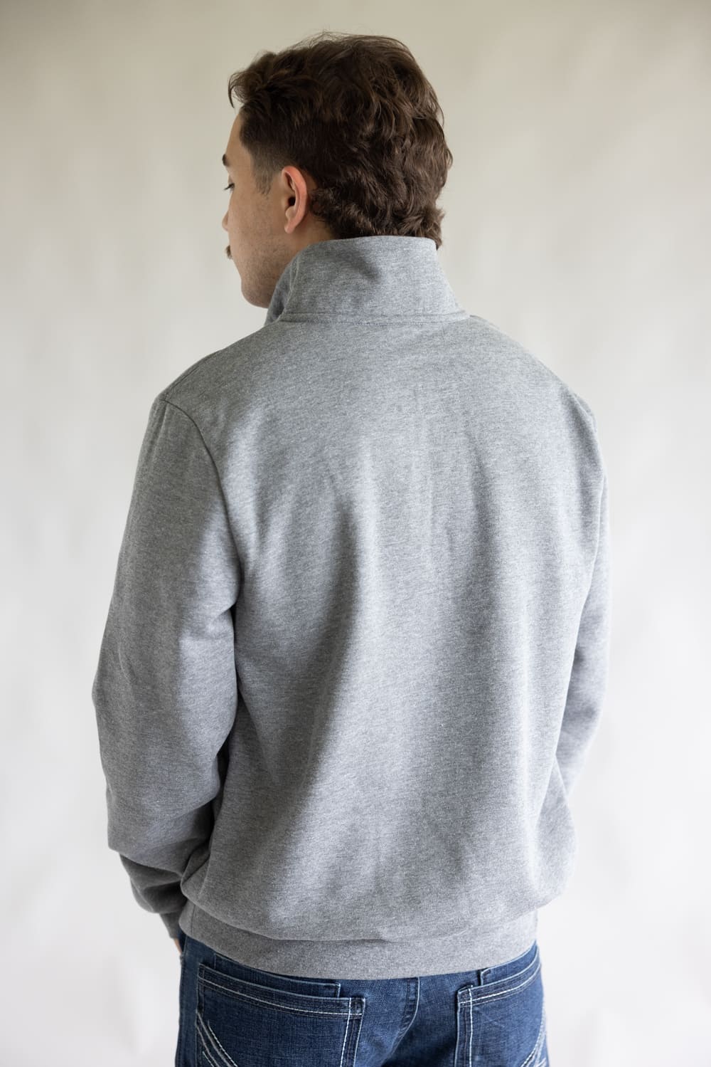 The North Face Evolution Simple Dome ¼ Zip Neck for Men in Grey | NF0A8ET4-CQI - Image 4