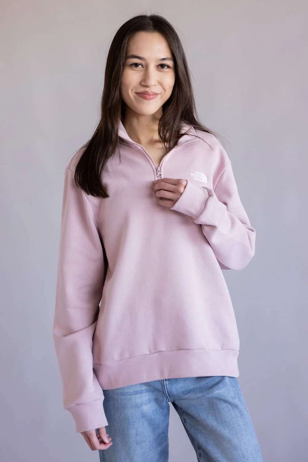 The North Face Evolution ¼ Zip for Women in Metal Pink | NF0A8ET5-0SO - Image 2