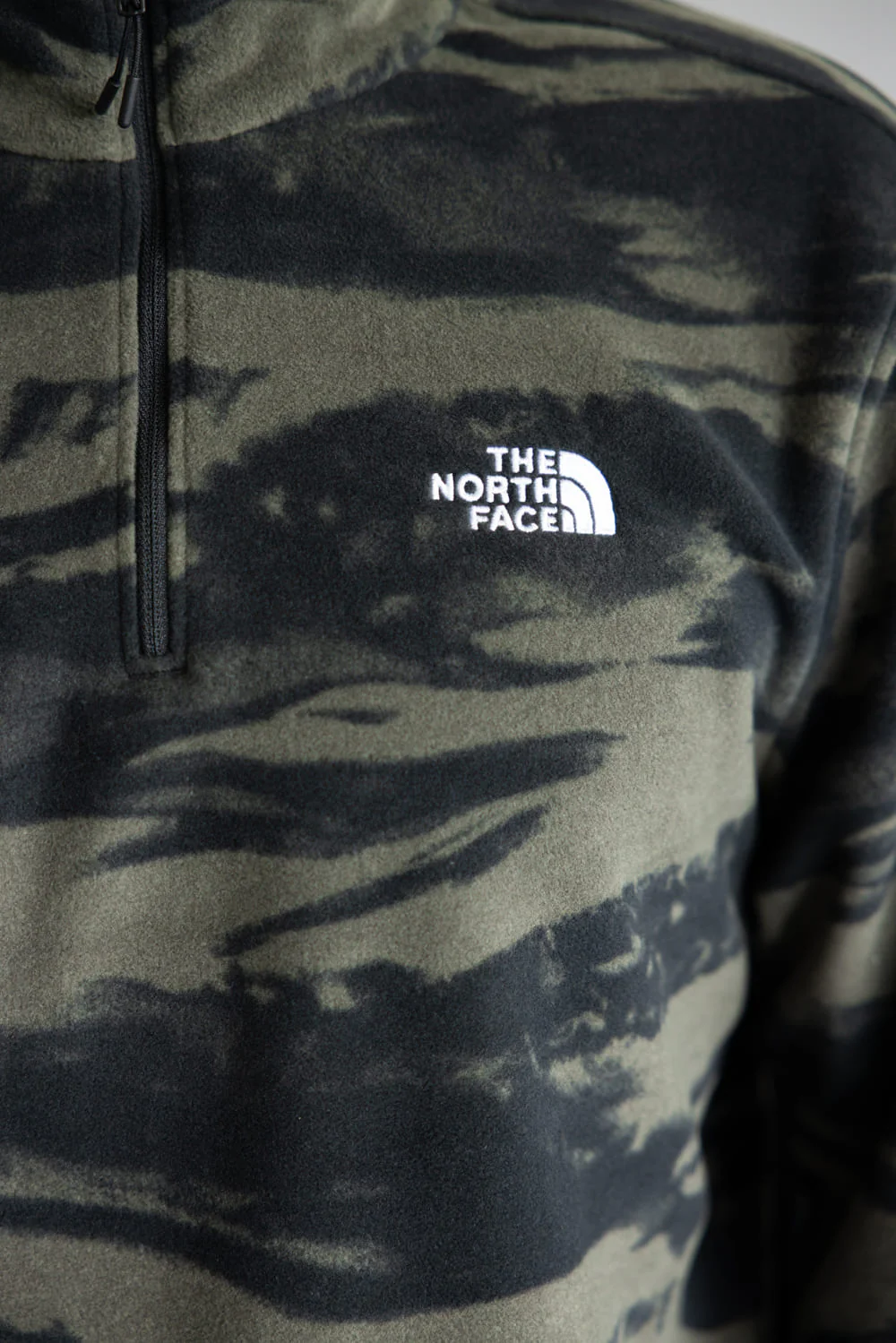 The North Face Glacier Freeze Quarter Zip for Men in Taupe Green | NF0A8D0W-D4O GREEN - Image 3