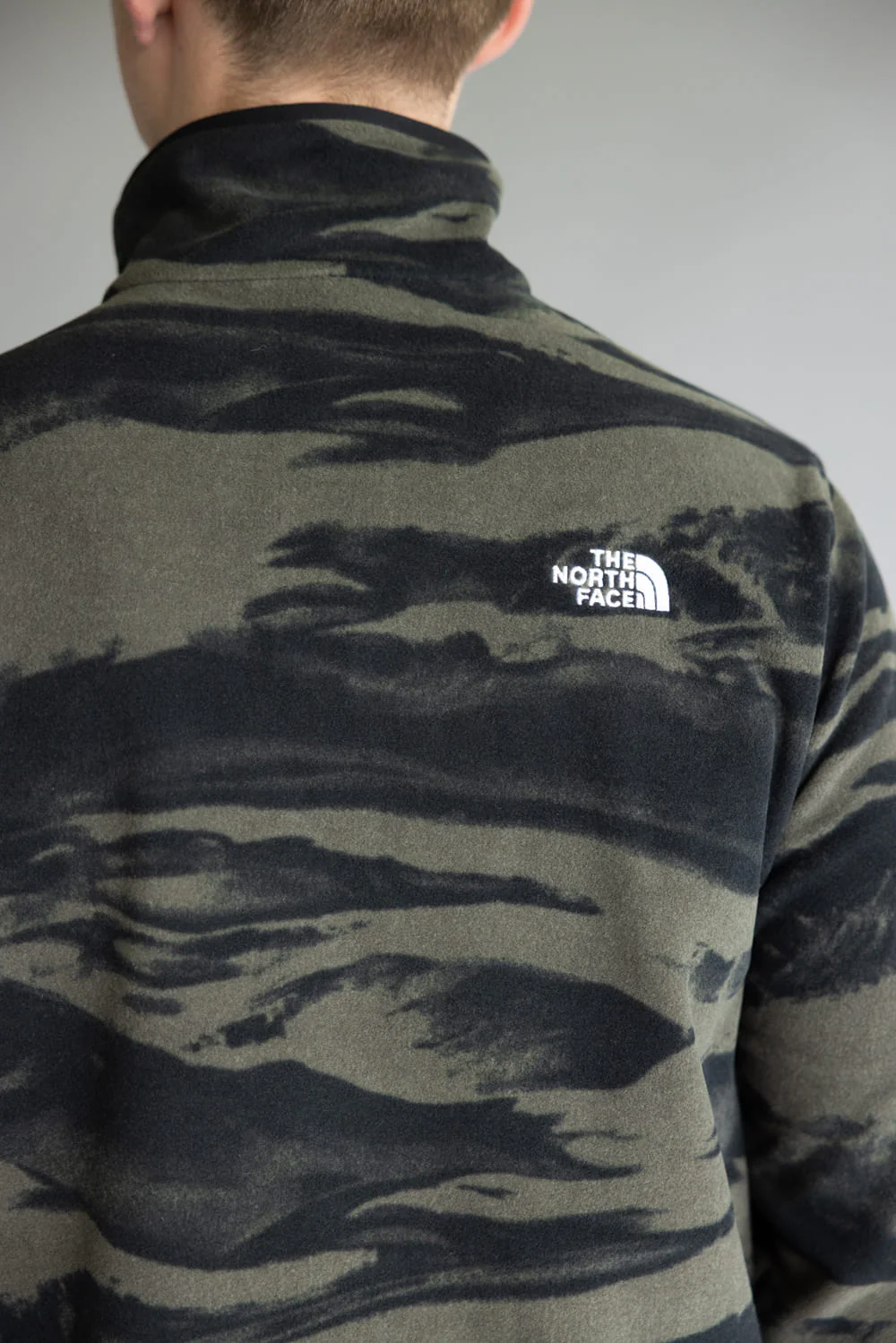 The North Face Glacier Freeze Quarter Zip for Men in Taupe Green | NF0A8D0W-D4O GREEN - Image 5