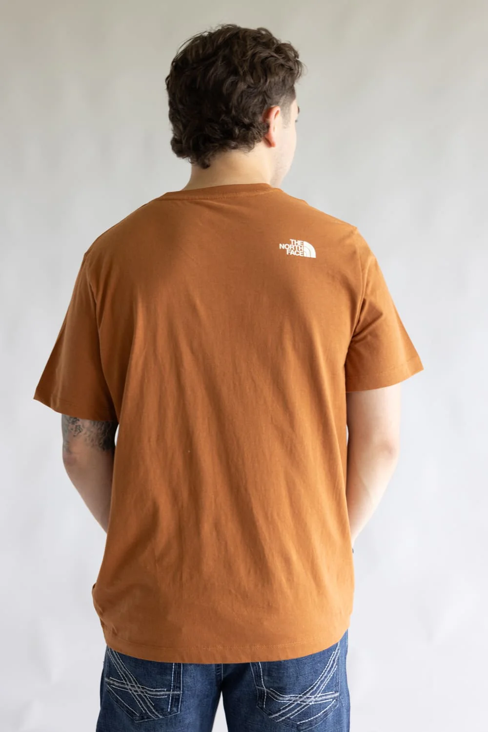 The North Face Half Dome T-Shirt for Men in Burnt Orange | NF0A8EWK-BOE - Image 2