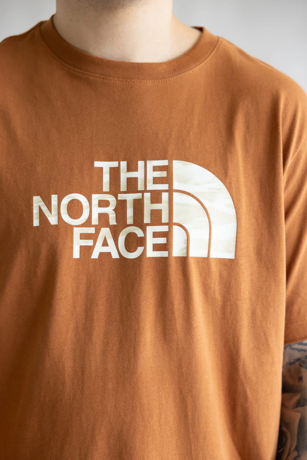 The North Face Half Dome T-Shirt for Men in Burnt Orange | NF0A8EWK-BOE - Image 4