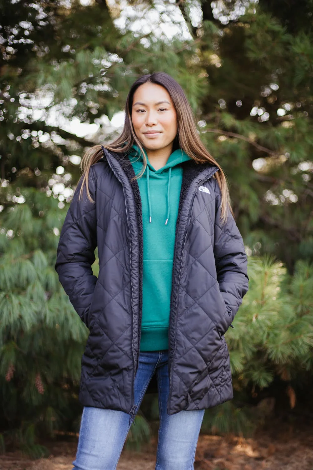 The North Face Shady Glade Parka for Women in Black | NF0A84JA-4H0 - Image 2