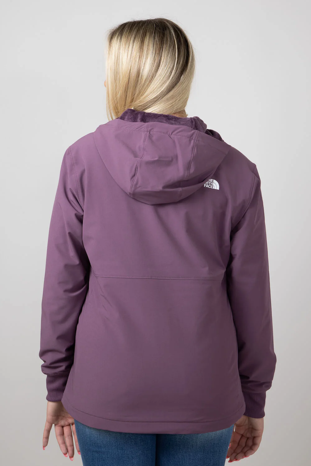 The North Face Shelbe Raschel Hoodie Jacket for Women in Midnight Mauve | NF0A84JJ-1NI - Image 2