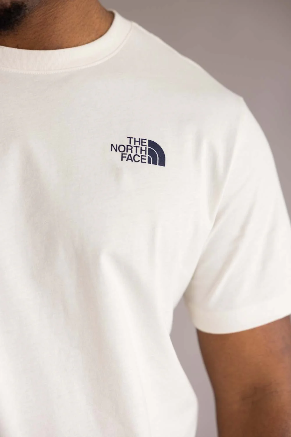 The North Face Stay Exploring T-Shirt for Men in White Dune | NF0A8GMH-QLI WHITE - Image 3