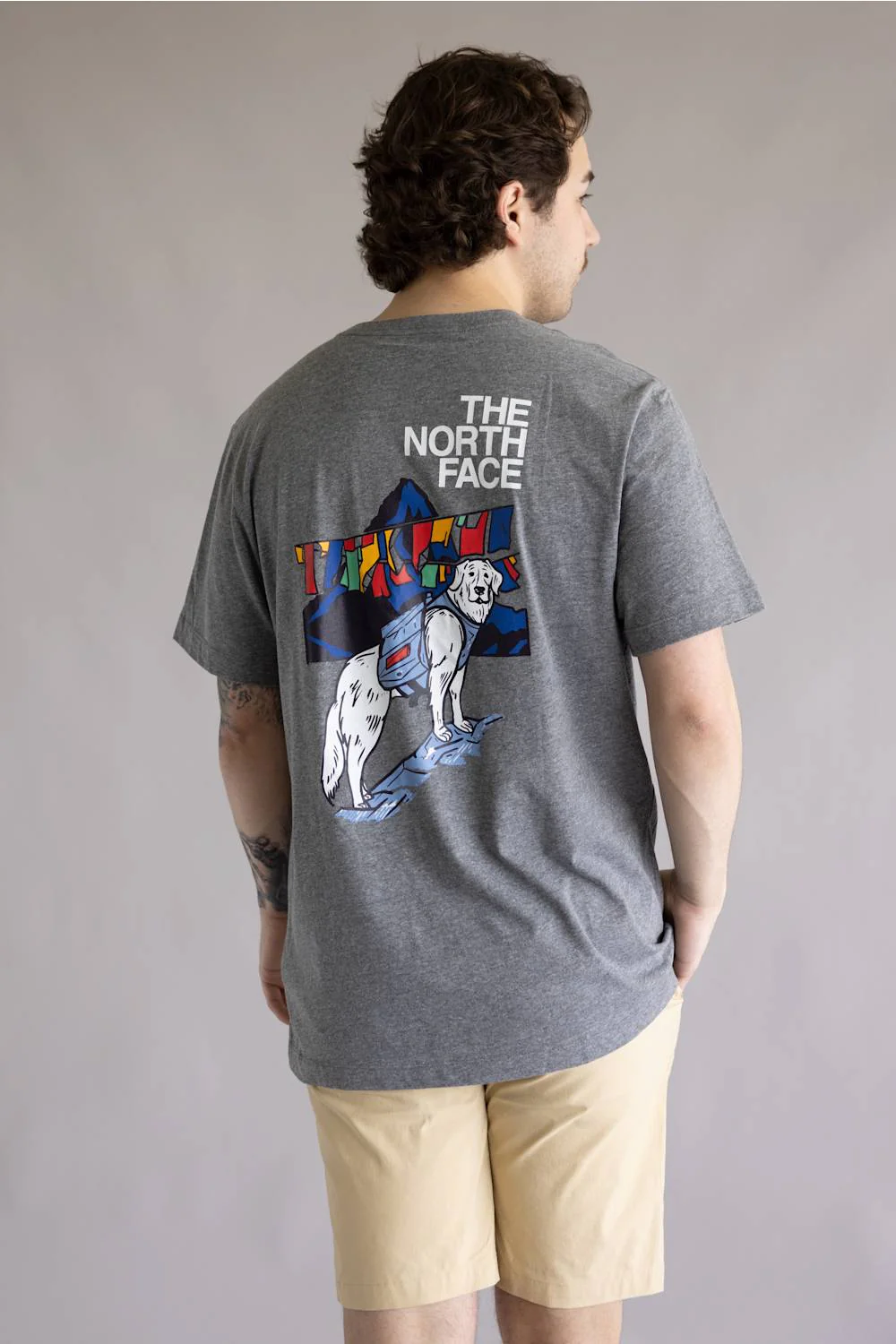 The North Face Sunlit Summit Tee for Men in Gray | NF0A8GS8-CQI GRAY - Image 4