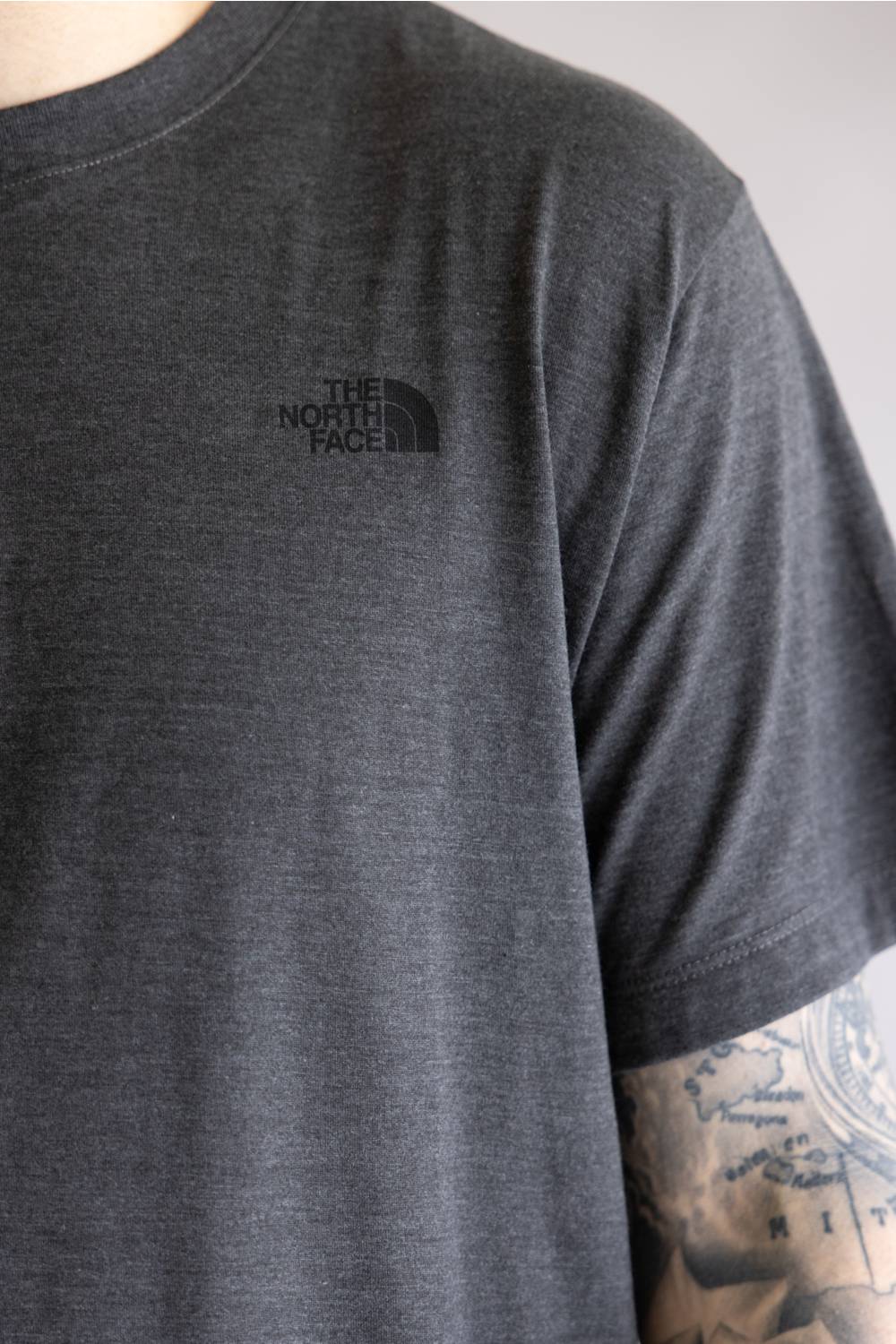 The North Face Tri Blend Tee for Men in Dark Heather | NF0A8EXH-DYZ DKGRAY - Image 4