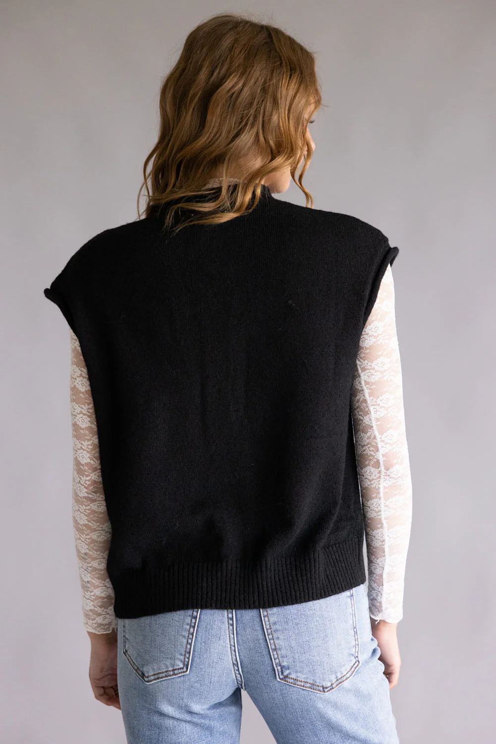 Things Between Piper Vest for Women in Black | TBW13702-BLK - Image 4