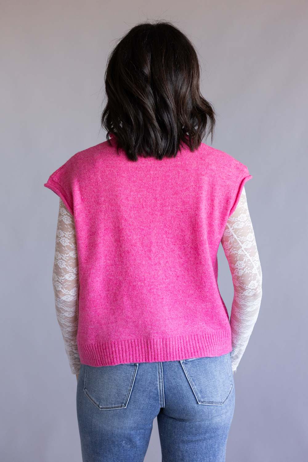 Things Between Piper Vest for Women in Bubblegum | TBW13702-GUM - Image 4