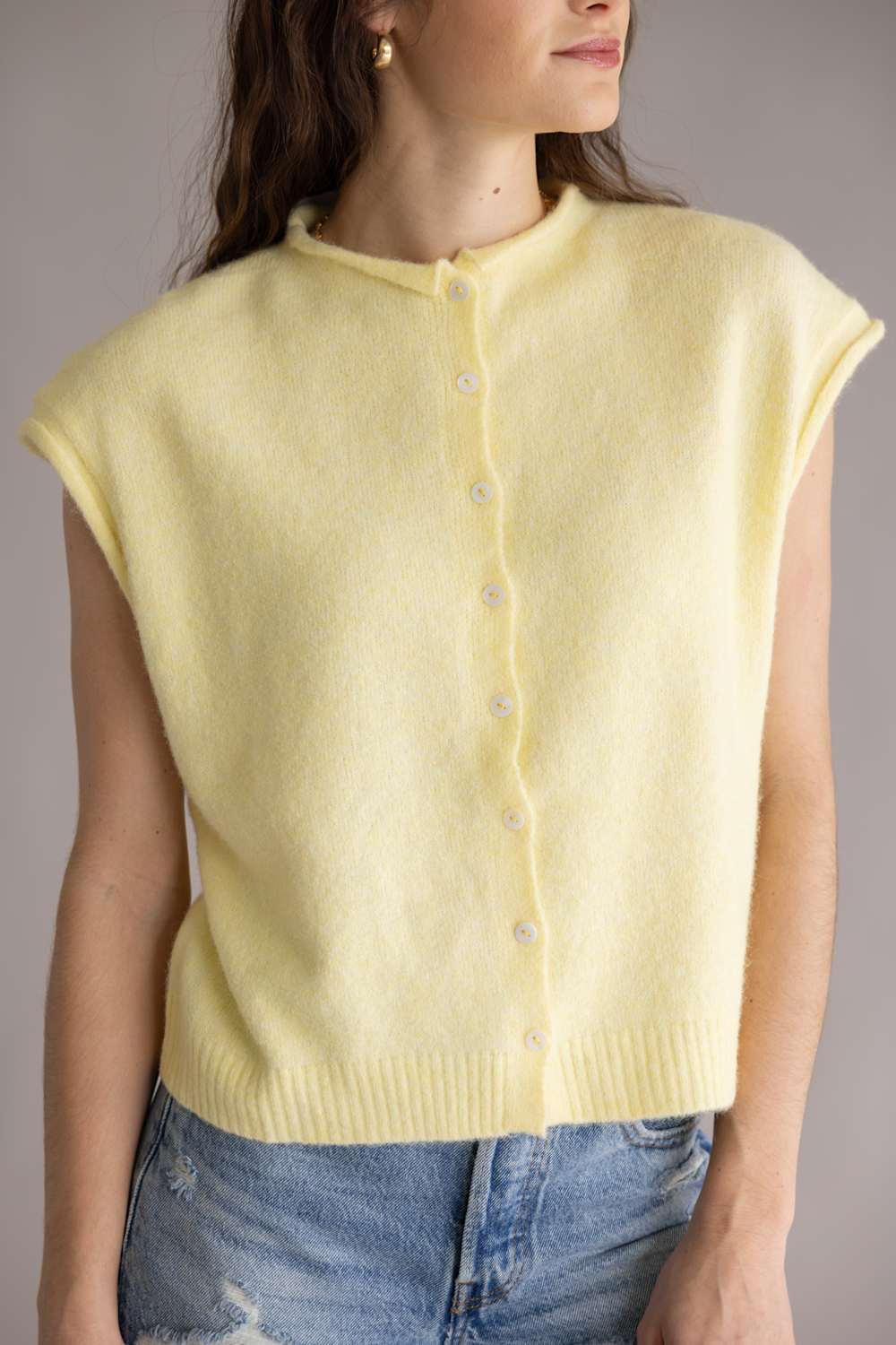 Things Between Piper Vest for Women in Butter | TBW13702-BTR - Image 2