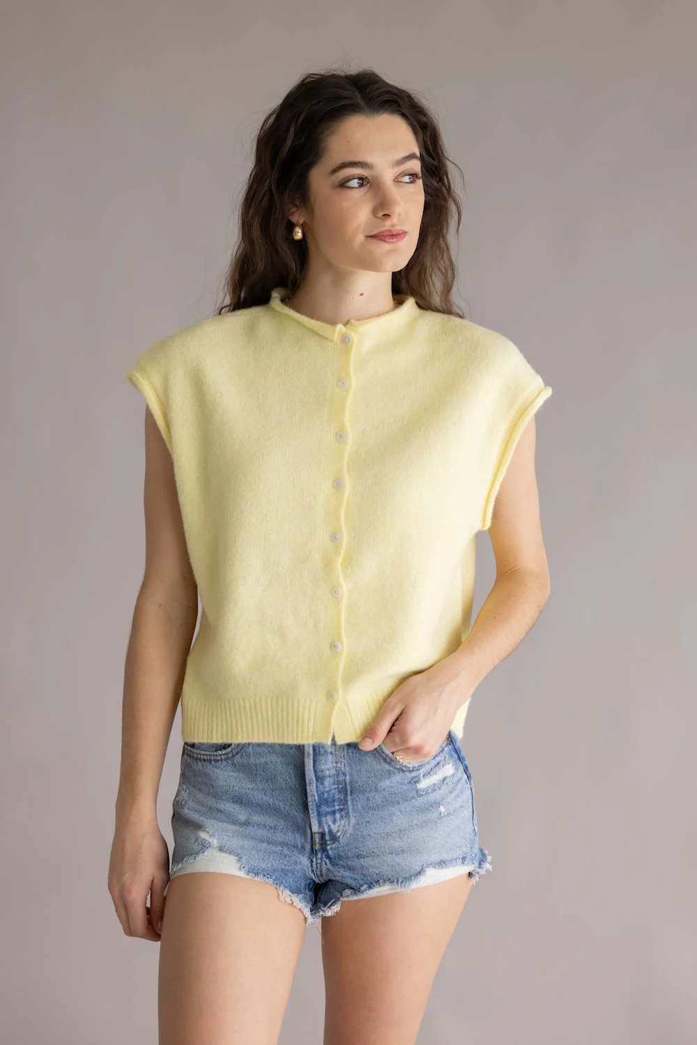 Things Between Piper Vest for Women in Butter | TBW13702-BTR - Image 5