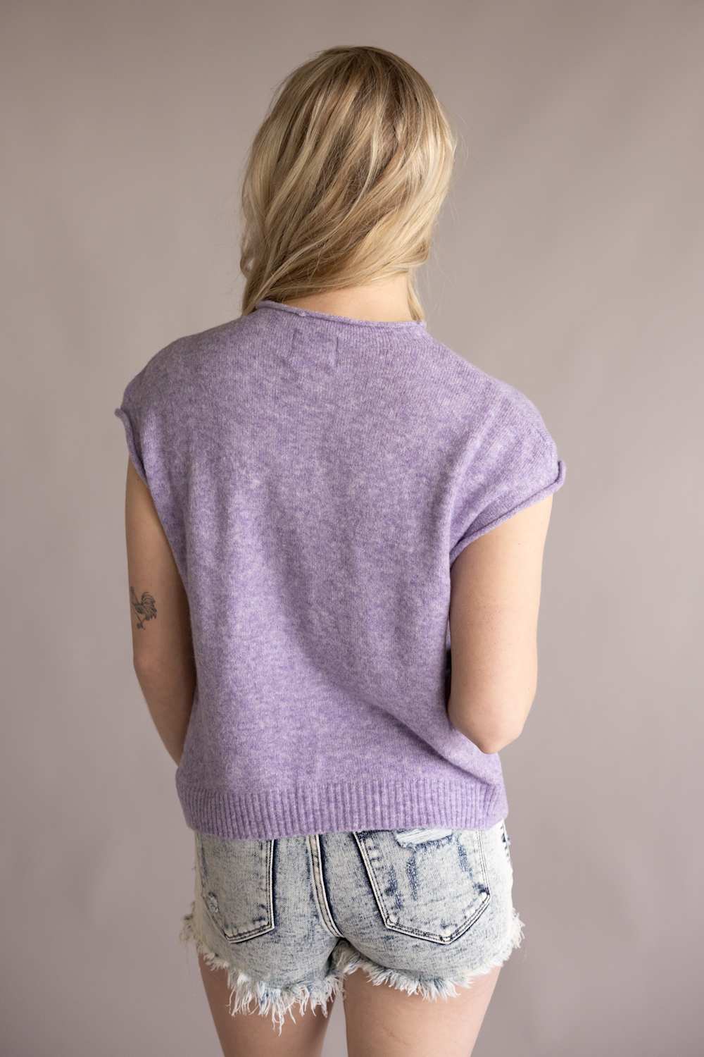 Things Between Piper Vest for Women in Lavender | TBW13702-LAV - Image 2