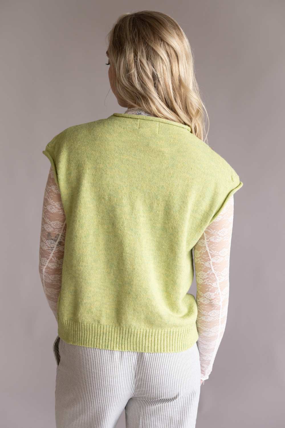 Things Between Piper Vest for Women in Lemongrass | TBW13702-LEM - Image 4