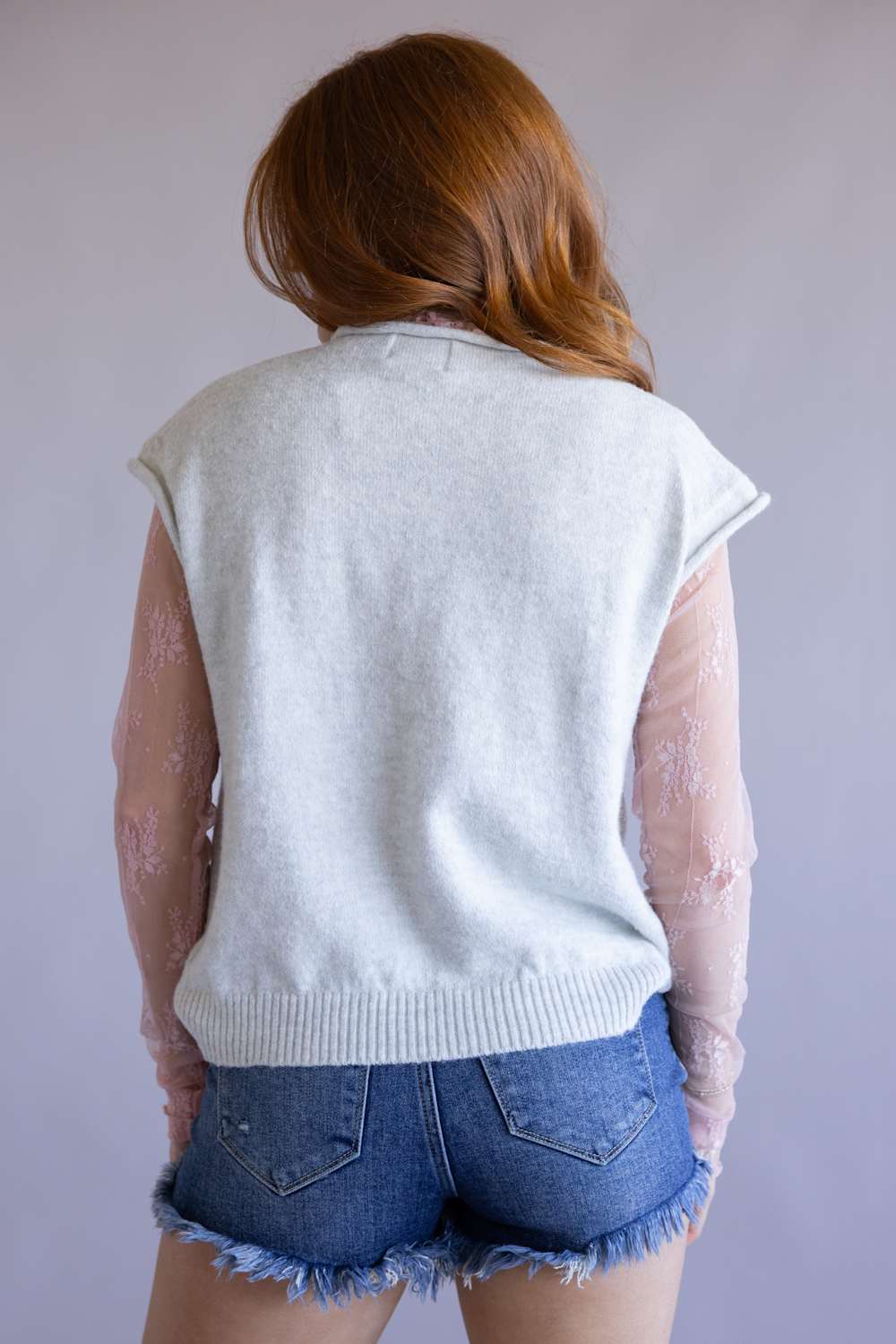 Things Between Piper Vest for Women in Light Grey | TBW13702-LTGRY - Image 4