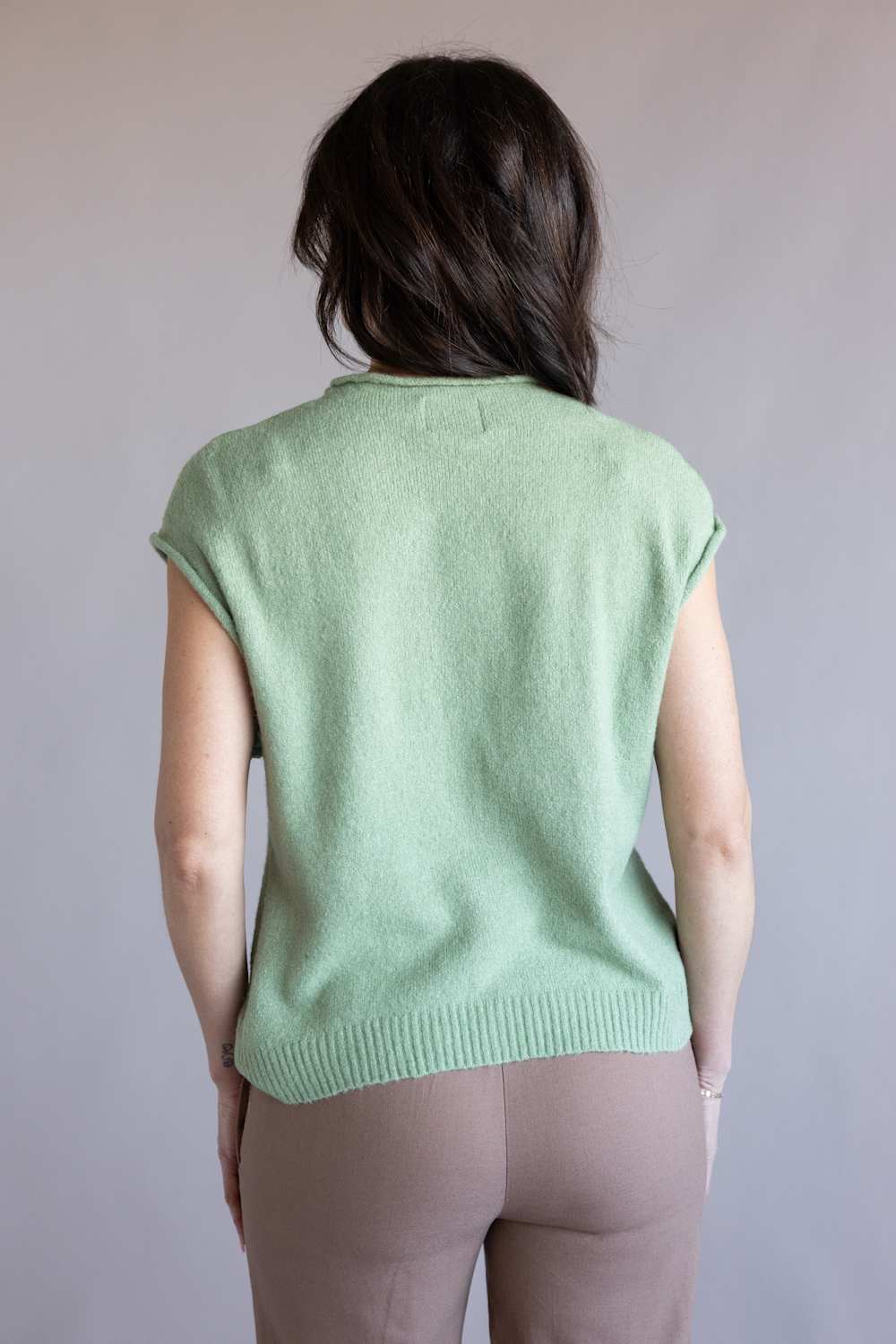 Things Between Piper Vest for Women in Matcha | TBW13702-MAT - Image 3