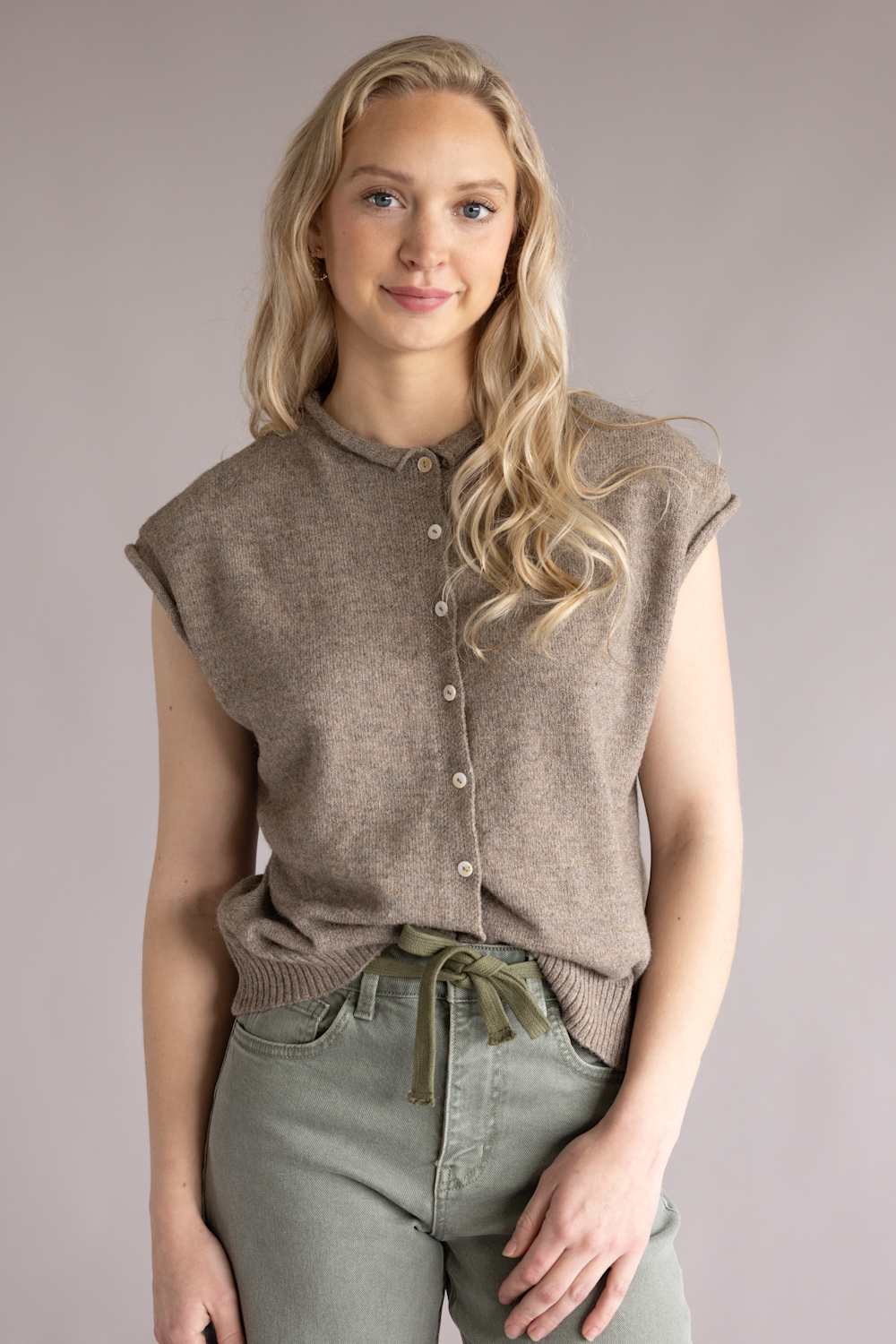 Things Between Piper Vest for Women in Mocha | TBW13702-MOC - Image 4