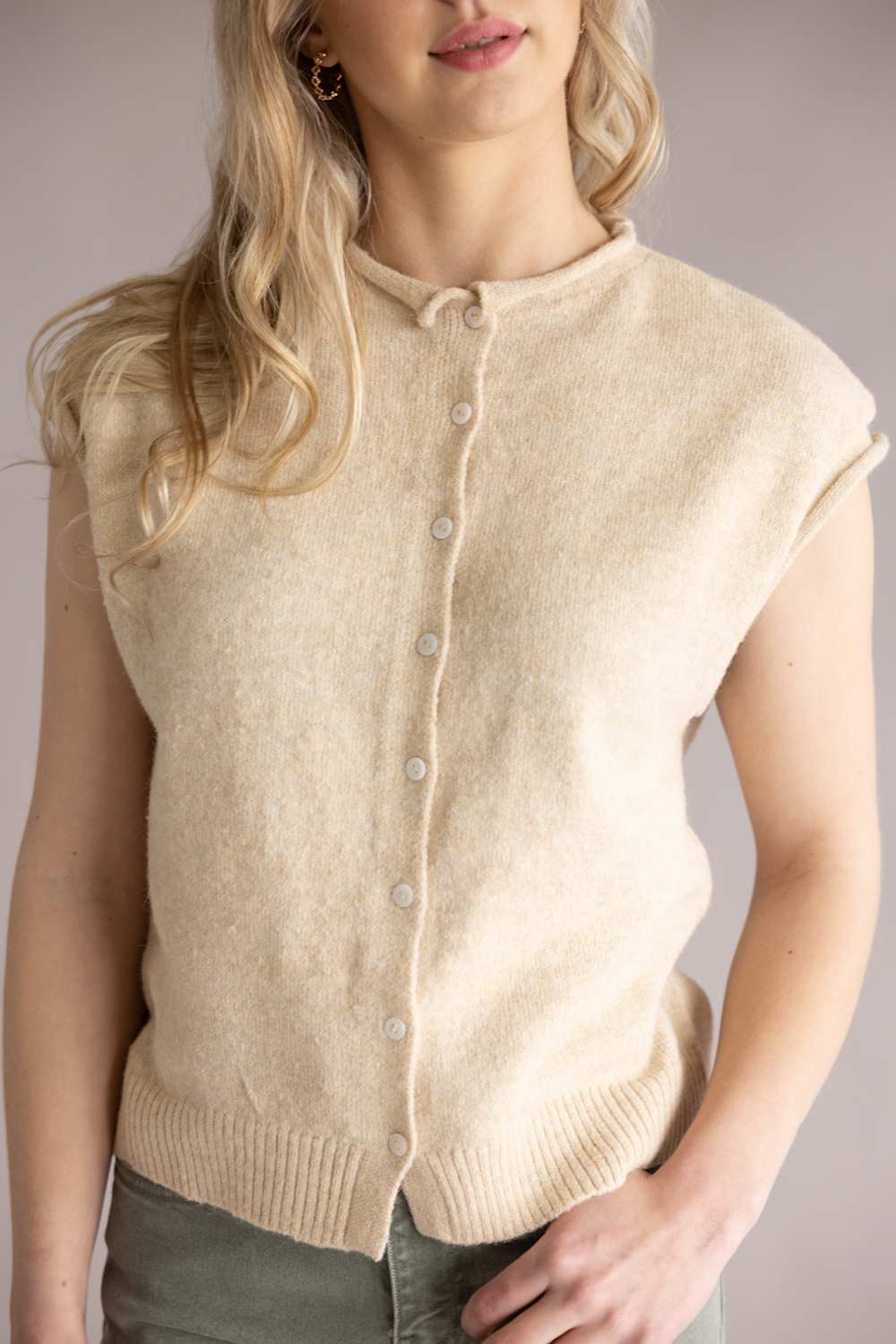 Things Between Piper Vest for Women in Natural | TBW13702-NAT - Image 2