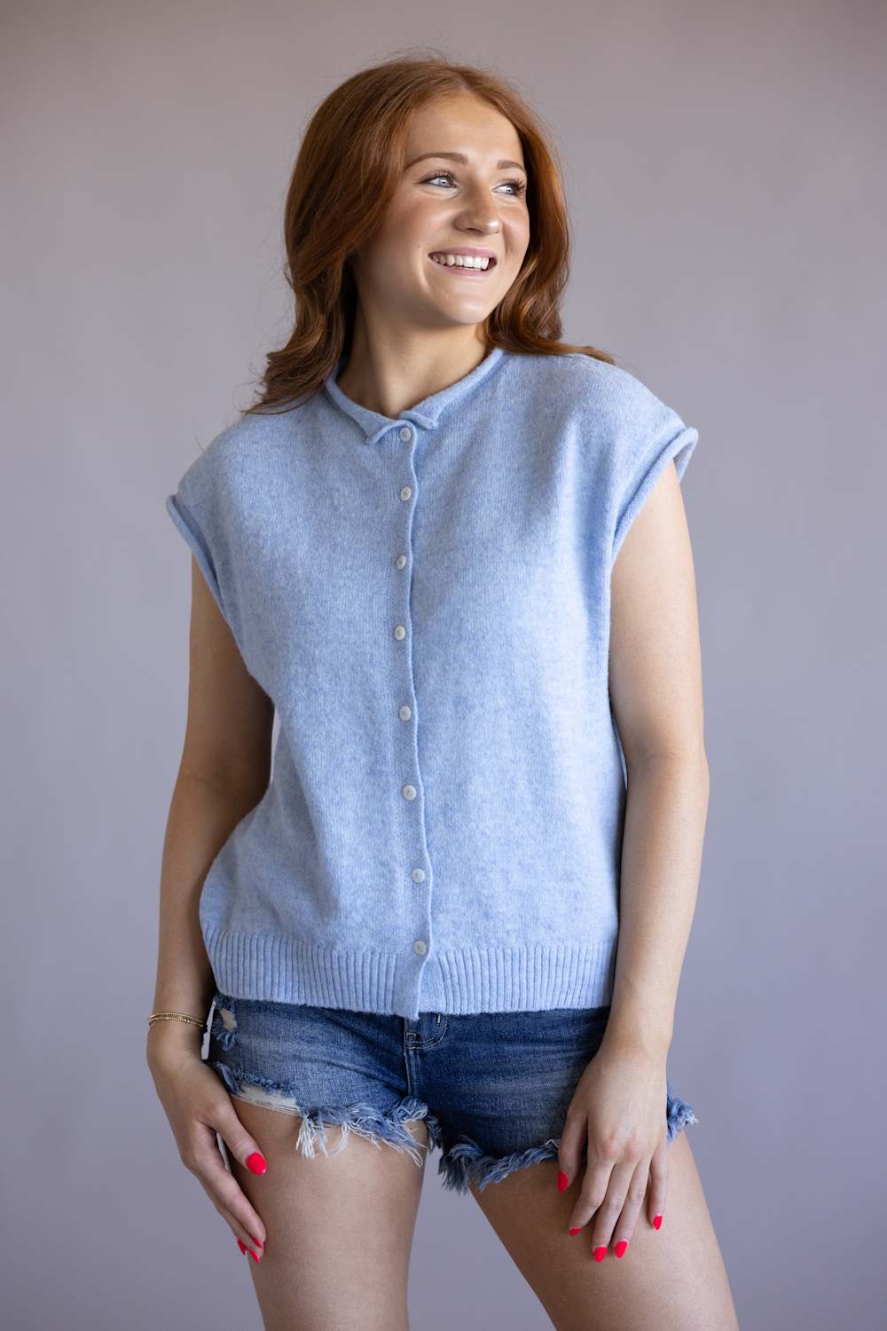 Things Between Piper Vest for Women in Sky | TBW13702-SKY - Image 3