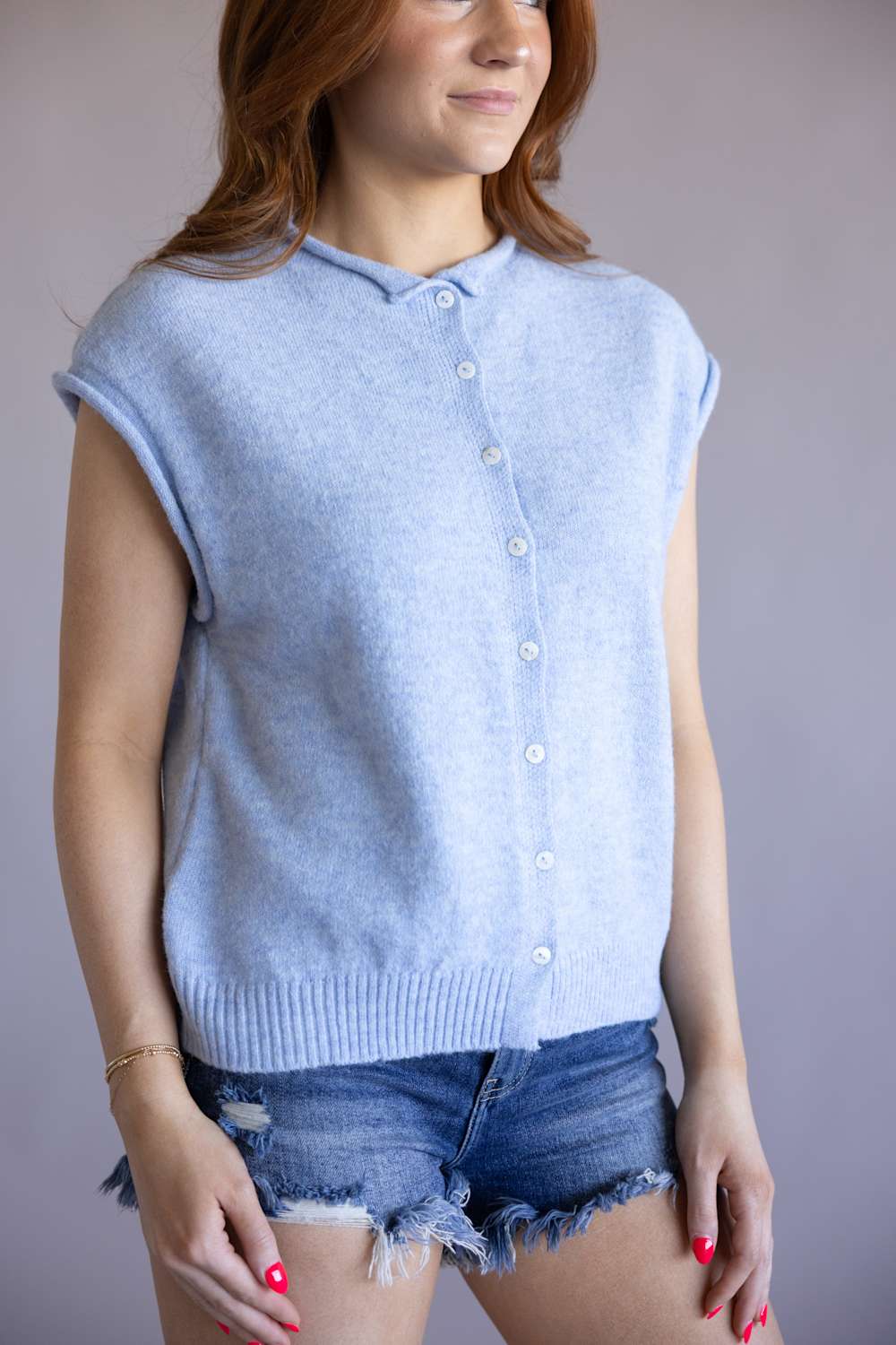 Things Between Piper Vest for Women in Sky | TBW13702-SKY - Image 4