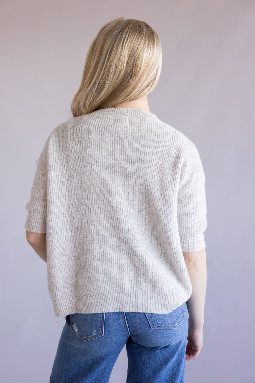 Things Between Cherie Cardigan for Women in Oatmeal | TBW13620-OAT - Image 3