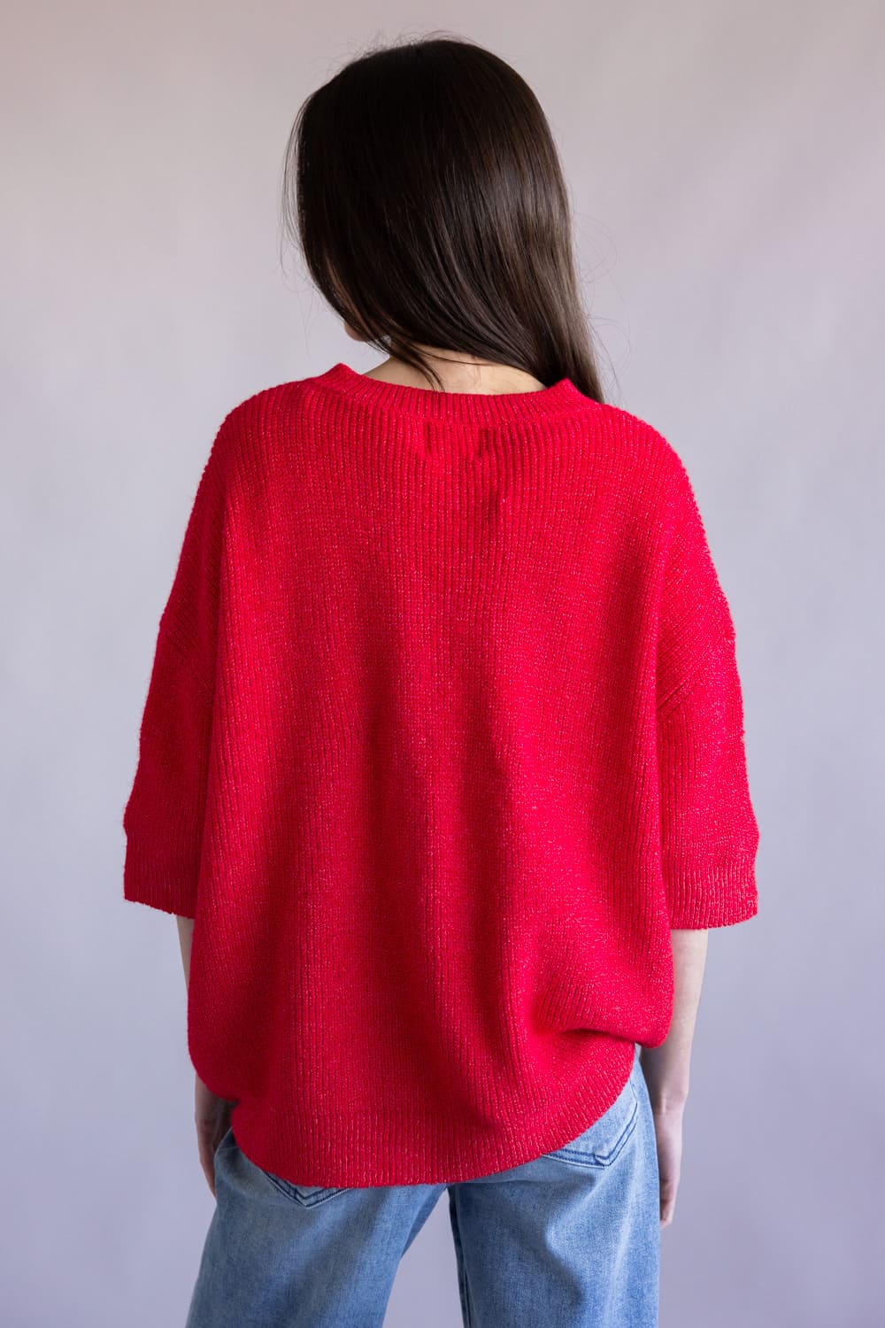 Things Between Cherie Cardigan for Women in Red | TBW13620-RED - Image 3