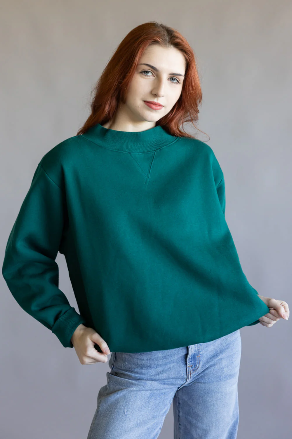Things Between Mock Neck Fleece Pullover for Women - Image 5