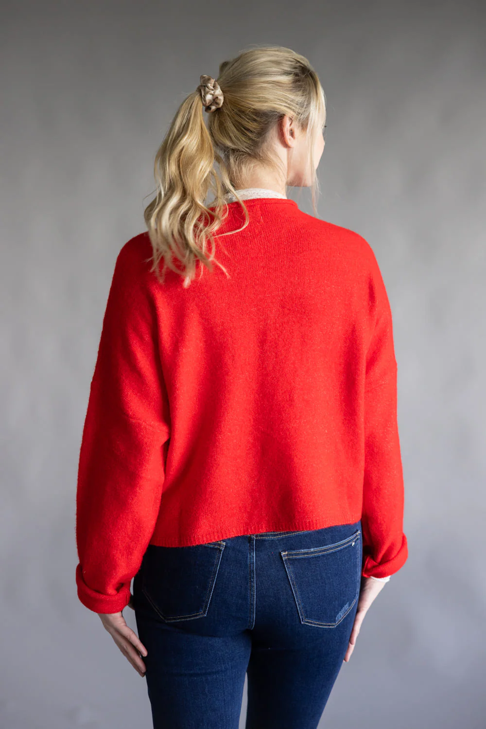 Things Between Piper Cardigan for Women in Red | TBW237-RED - Image 4