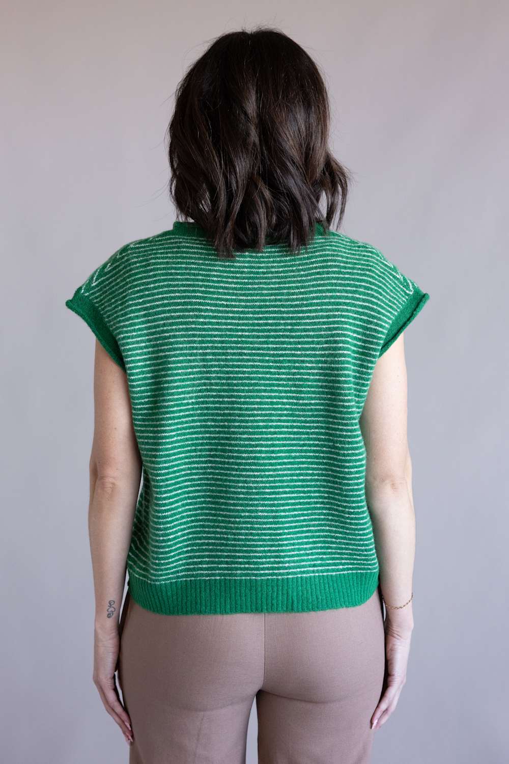 Things Between Piper Vest for Women in Kelly Green | TBW13703-KGRN - Image 3