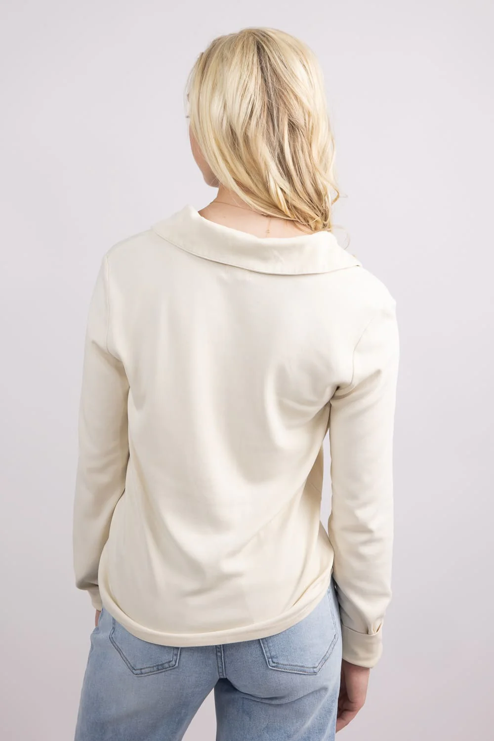 Thread & Supply Lucy Shirt for Women in Ivory | T4780MBTS-OFFWHITE - Image 2