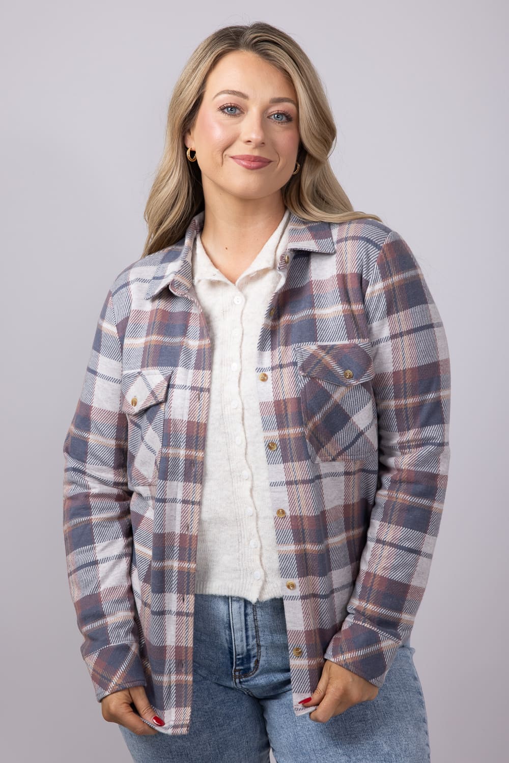 Thread & Supply Cassin Soft Luxe Button Up Shirt for Women - Image 2