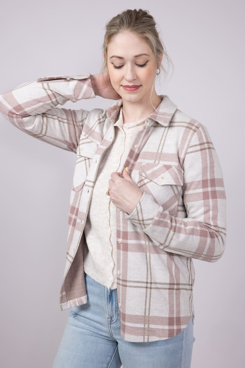 Thread & Supply Cassin Soft Luxe Button Up Shirt for Women - Image 3