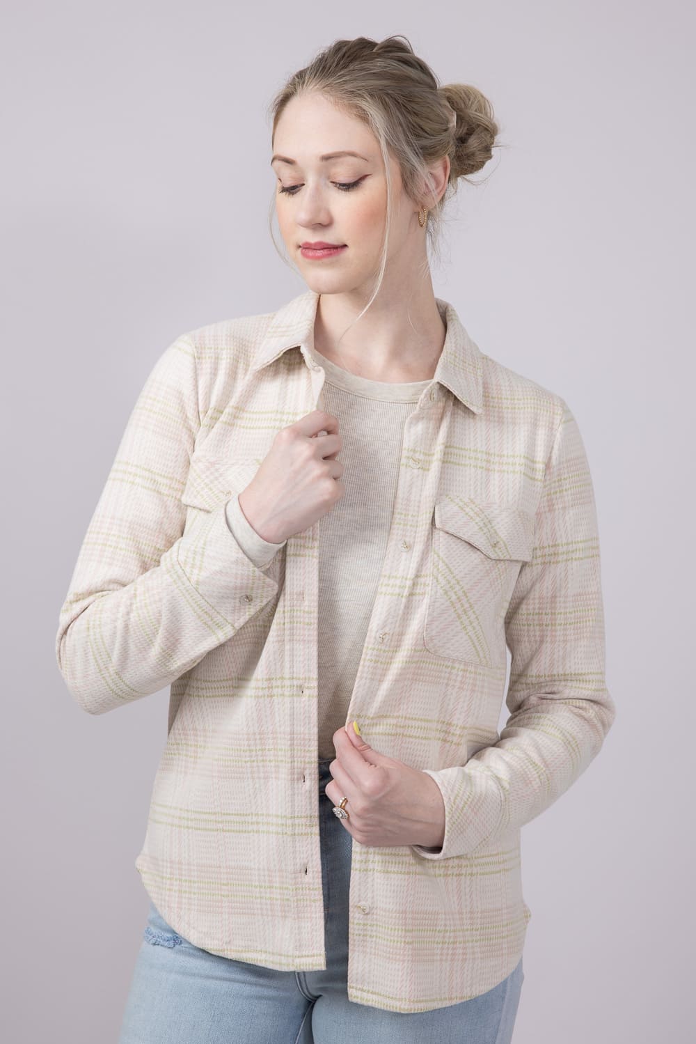 Thread & Supply Cassin Soft Luxe Button Up Shirt for Women - Image 4