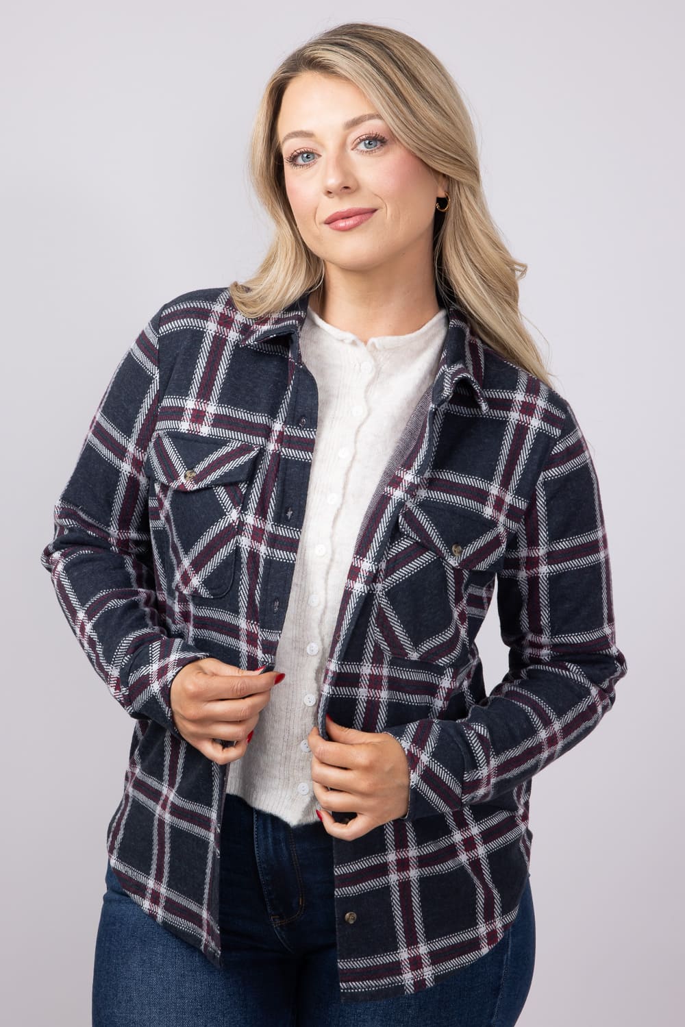 Thread & Supply Cassin Soft Luxe Button Up Shirt for Women - Image 6