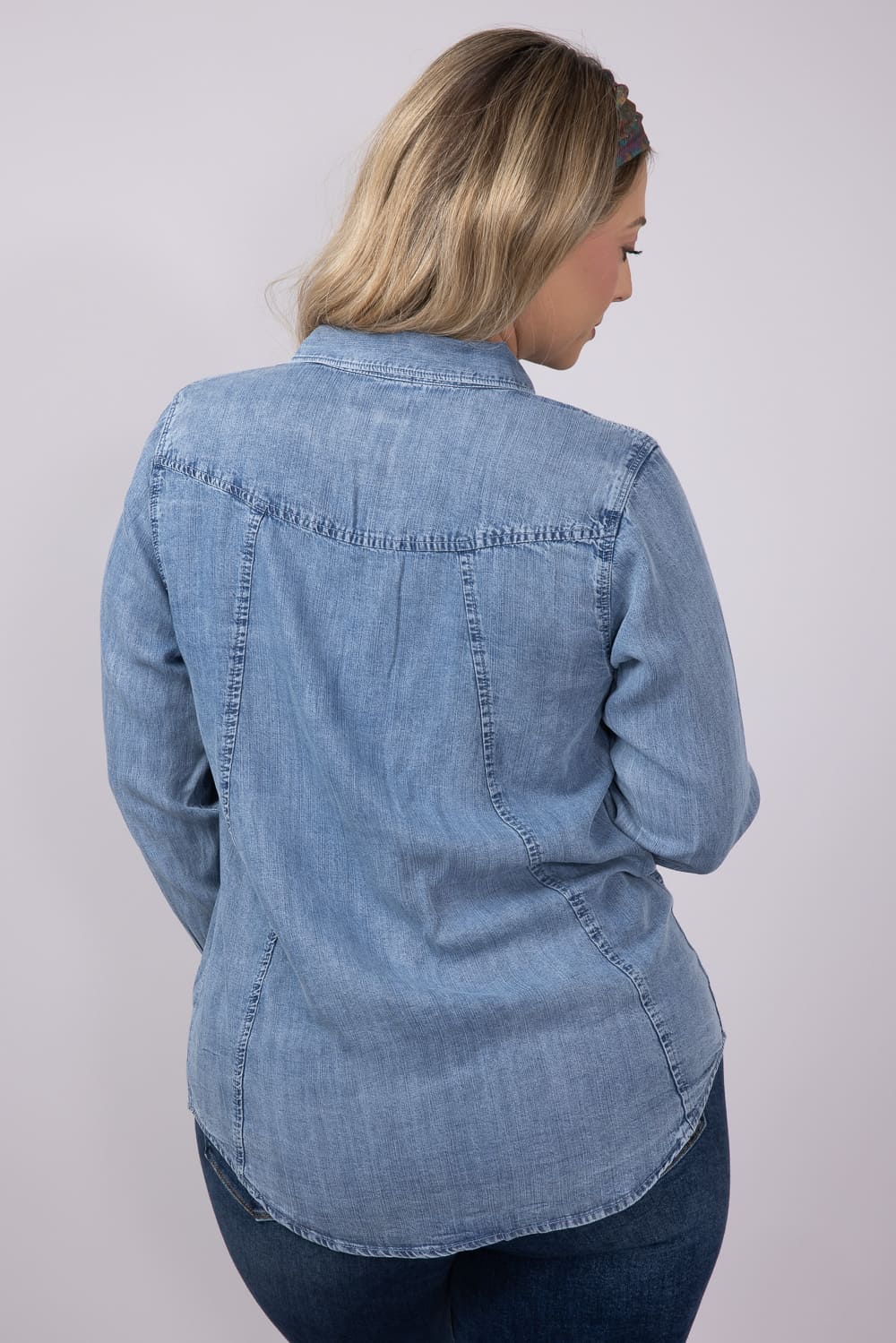 Thread & Supply Ginger Top for Women in Dark Indigo | T8035LZTTS-DARKINDIGO - Image 2