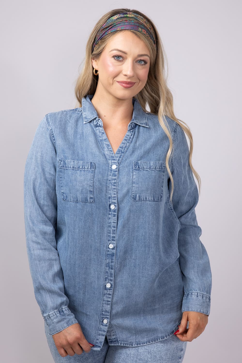 Thread & Supply Ginger Top for Women in Dark Indigo | T8035LZTTS-DARKINDIGO - Image 3