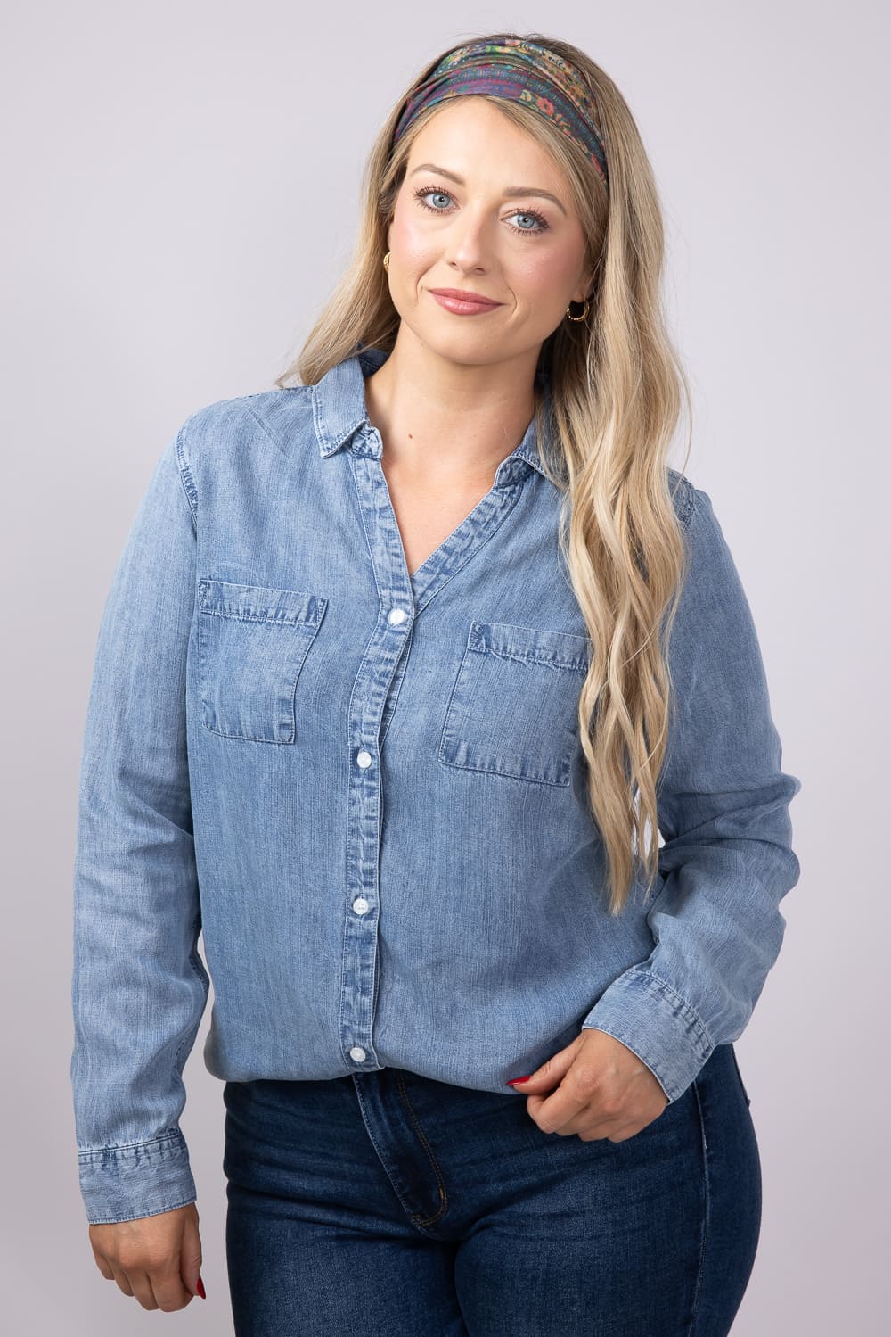 Thread & Supply Ginger Top for Women in Dark Indigo | T8035LZTTS-DARKINDIGO - Image 4