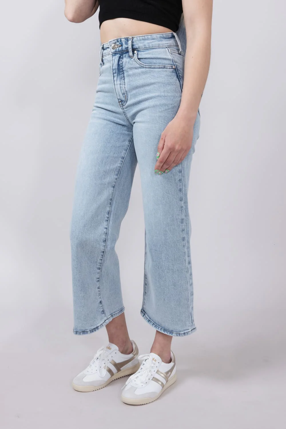 Thread & Supply High Rise Luca Vintage Cropped Wide Leg Jeans for Women | B2379VSDTS-LIGHTWASH - Image 5