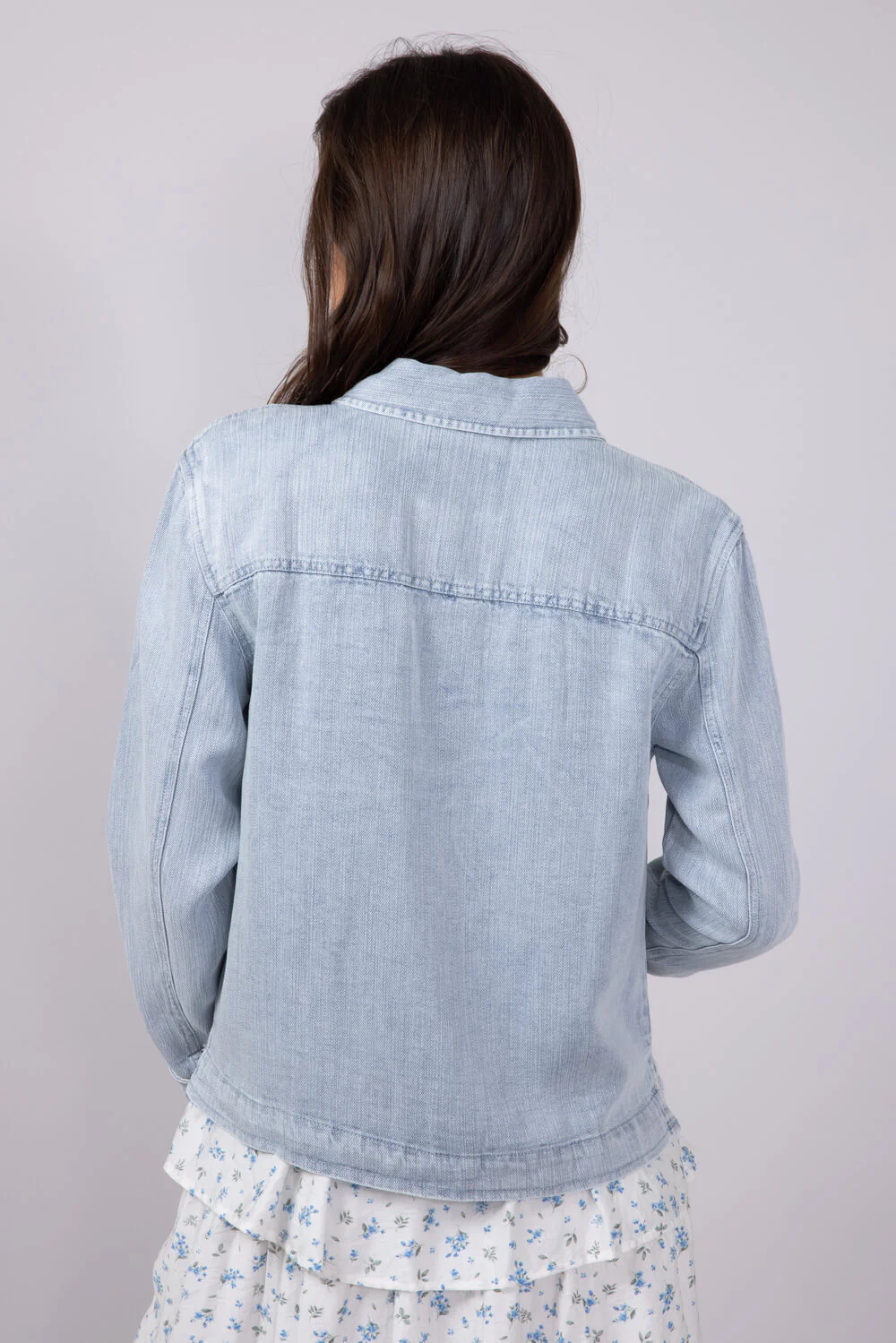 Thread & Supply Jackie Denim Jacket for Women in Light Wash | J4837LZTTS-CALLIEWASH - Image 2